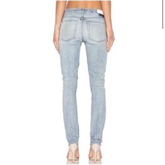 Revolve Re/Done Originals Low Rise Light Repair Skinny Size 29 - Picture 13 of 15